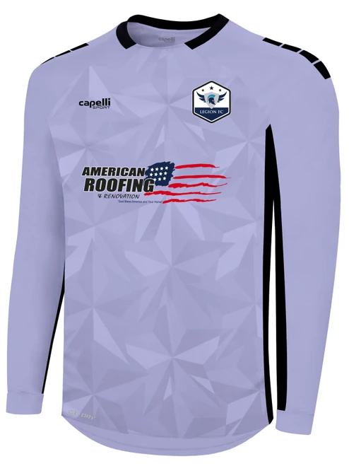 LEGION FC PITCH STAR LONG SLEEVE GOALKEEPER JERSEY LAVENDER BLACK