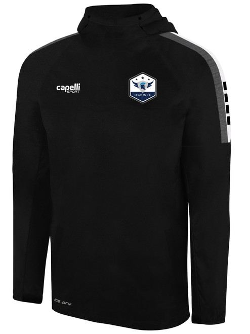 LEGION FC MADISON WARM TRAINING TOP BLACK WHITE