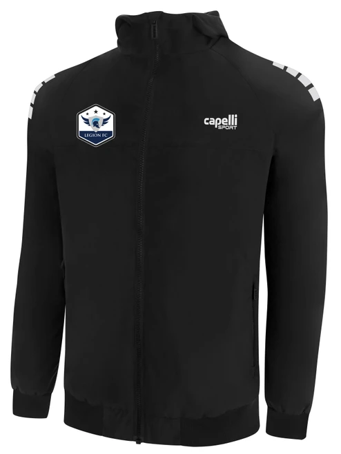 LEGION FC CLASSIC WINDBREAKER BLACK WHITE