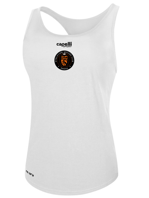 EVOLUTION SC RACER BACK TANK WHITE