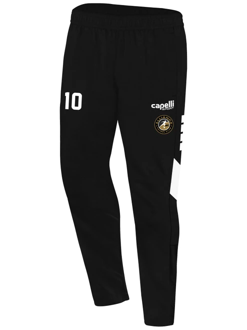 ALLIANCE FC EMPIRE TRAINING PANTS BLACK WHITE  -KIT