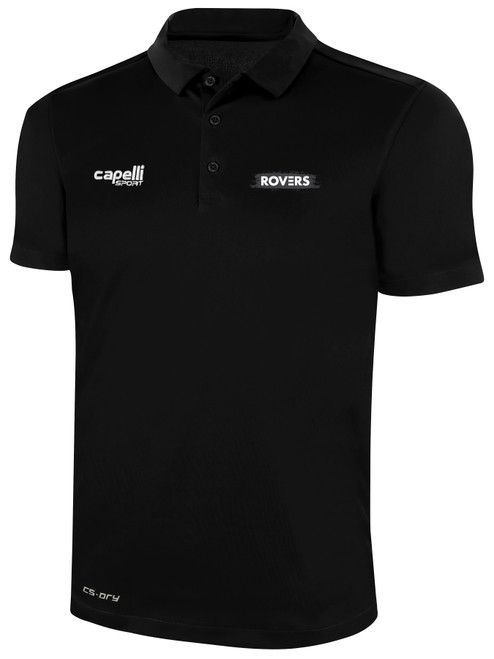 TSS ROVERS CLASSICS POLY POLO BLACK  WHITE