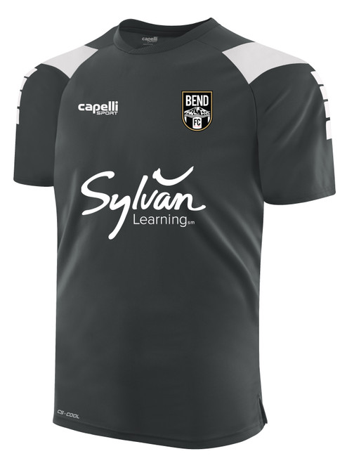 BEND FC  EMPIRE SHORT SLEEVE TRAINING TOP MEDIUM GREY WHITE -KIT