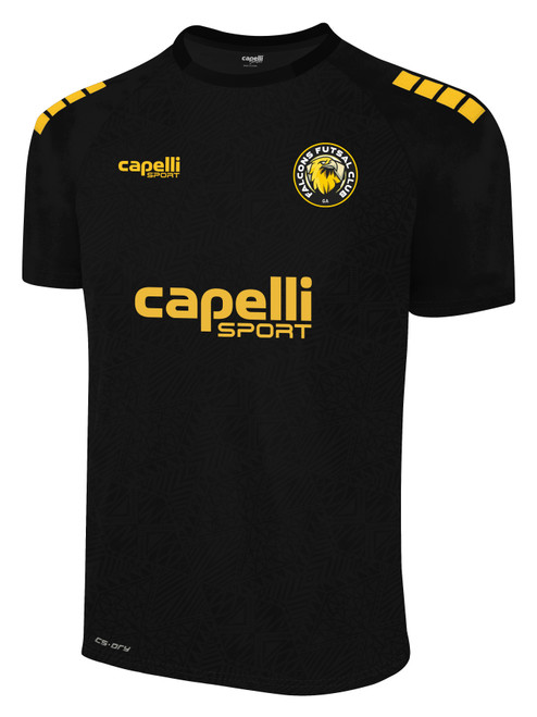 FALCONS FUTSAL AWAY MADISON II GEO JERSEY BLACK ATHLETIC GOLD  -KIT