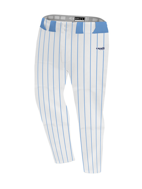 SOUTH JERSEY YOUNG GUNS BASE PINSTRIPE KNICKERS WHITE POWDER BLUE NAVY