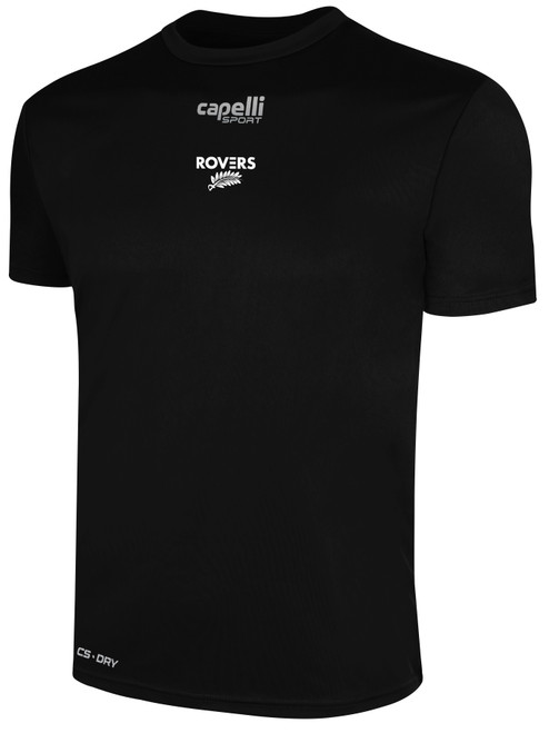 TSS ROVERS BASICS CREW NECK POLY TEE BLACK