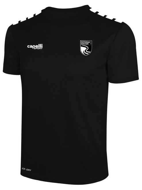 POTOMAC SOCCER TEAM JERSEY BLACK WHITE