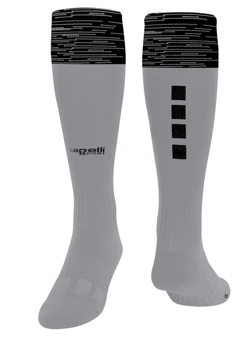 POTOMAC SOCCER CS MARLED MATCH SOCKS LIGHT GREY BLACK -KIT