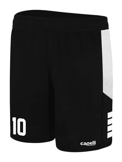 POTOMAC SOCCER MIDTOWN SHORTS BLACK WHITE -KIT