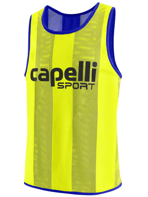 POTOMAC SOCCER REVERSIBLE PINNIE NEON YELLOW ROYAL