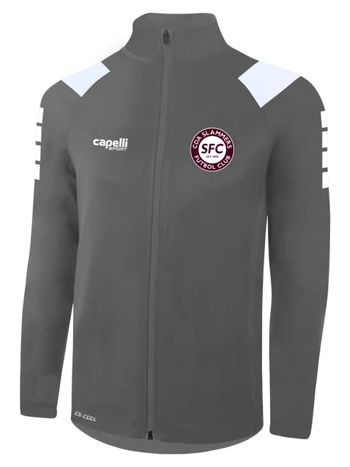 CDA SLAMMERS EMPIRE TRAINING JACKET MEDIUM GREY WHITE -KIT