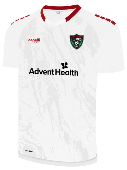 LEE SUMMIT LEGENDS SC LENOX II CARRARA JERSEY WHITE RED  -KIT