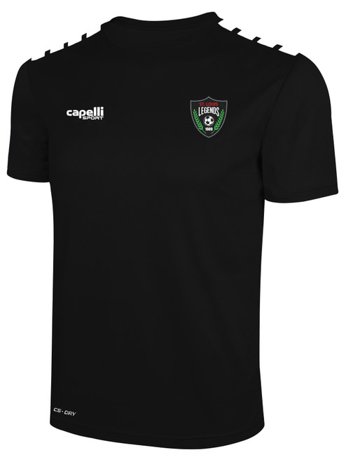 ST. LOUIS LEGENDS SC TEAM JERSEY BLACK WHITE