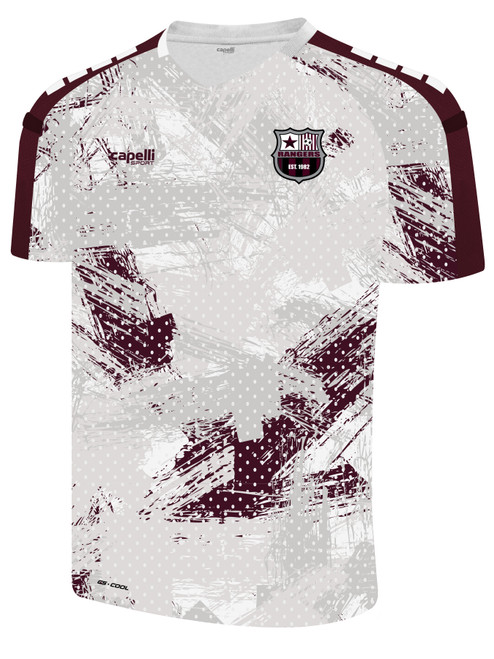 PUEBLO RANGERS PITCH II CAMO STROKES JERSEY WHITE MAROON -KIT