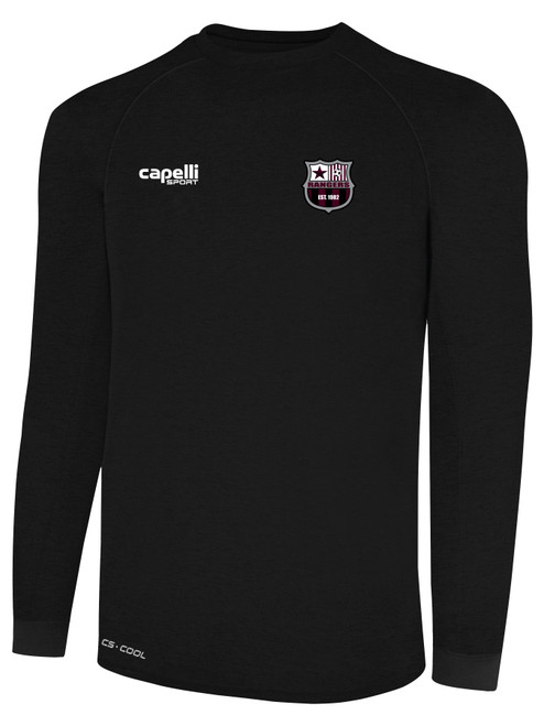 PUEBLO RANGERS BASICS II LONG SLEEVE TRAINING JERSEY BLACK WHITE