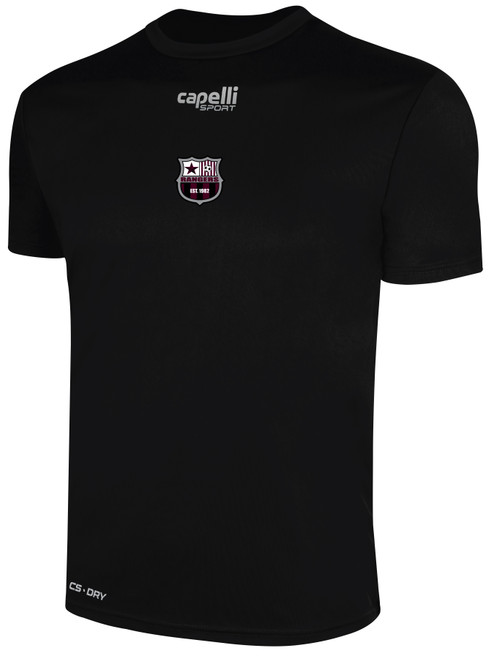 PUEBLO RANGERS BASICS CREW NECK POLY TEE BLACK