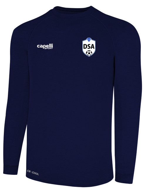 DIAMONDS SA BASICS II LONG SLEEVE TRAINING JERSEY NAVY WHITE