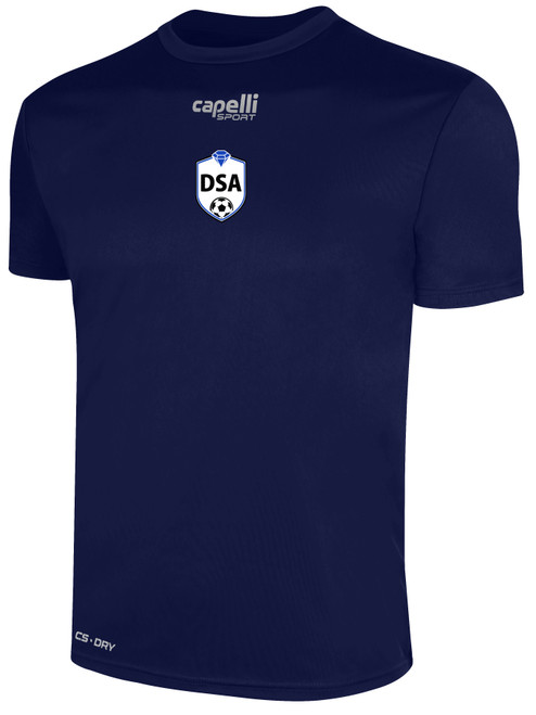 DIAMONDS SA BASICS CREW NECK POLY TEE NAVY
