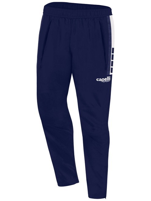 DIAMONDS SA MADISON TRAINING PANTS WITH ZIPPERED POCKETS NAVY WHITE
