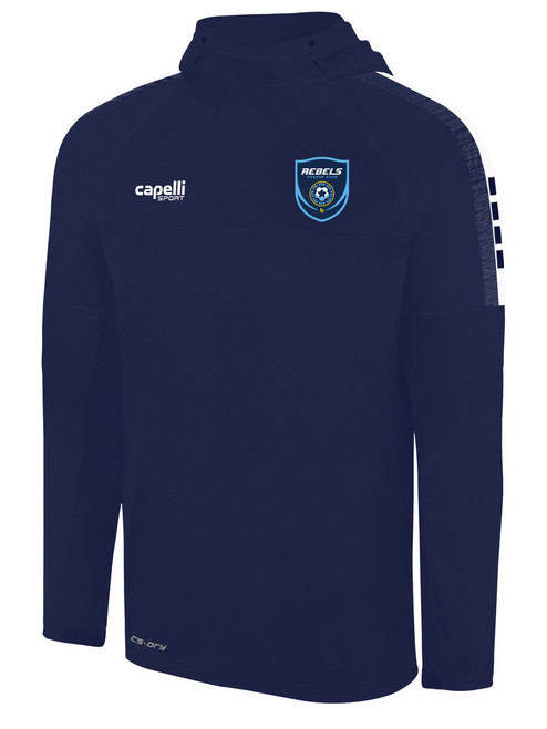 REBELS SC CARLSBAD  MADISON WARM TRAINING TOP NAVY WHITE
