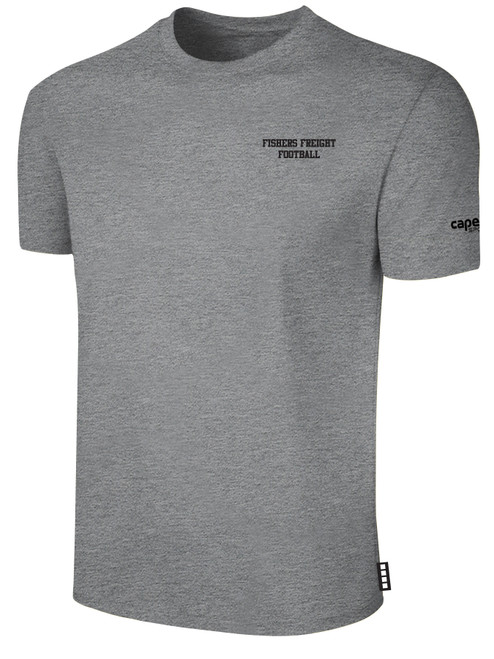 FISHERS FREIGHT IFL BASICS COTTON T-SHIRT CREST ON WEARERS LEFT CHEST LIGHT HEATHER GREY BLACK