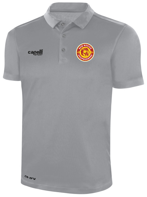 NEW MEXICO CHUPACABRAS IFL CLASSIC POLY POLO LIGHT GREY BLACK