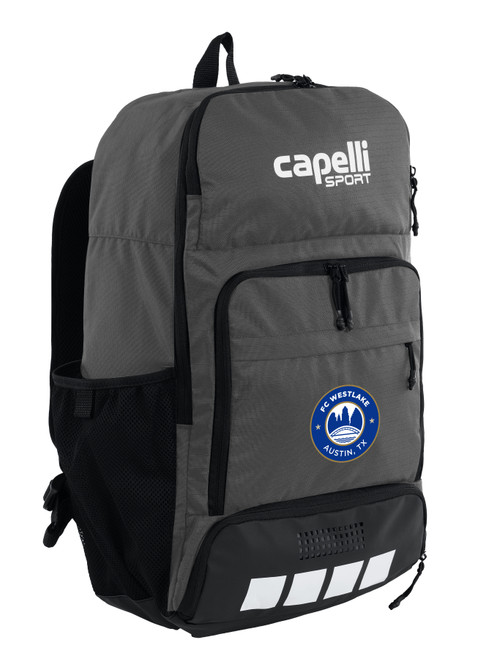 FC WESTLAKE PITCH I TEAM BACKPACK MEDIUM GREY WHITE -KIT