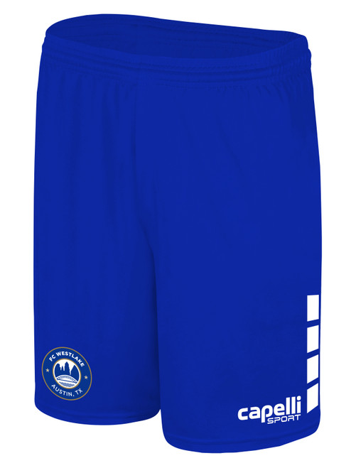 FC WESTLAKE TEAM MATCH SHORTS ROYAL BLUE WHITE  -KIT