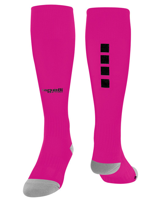 COLORADO UNITED 4 CUBE MATCH SOCKS BRIGHT PINK BLACK -KIT