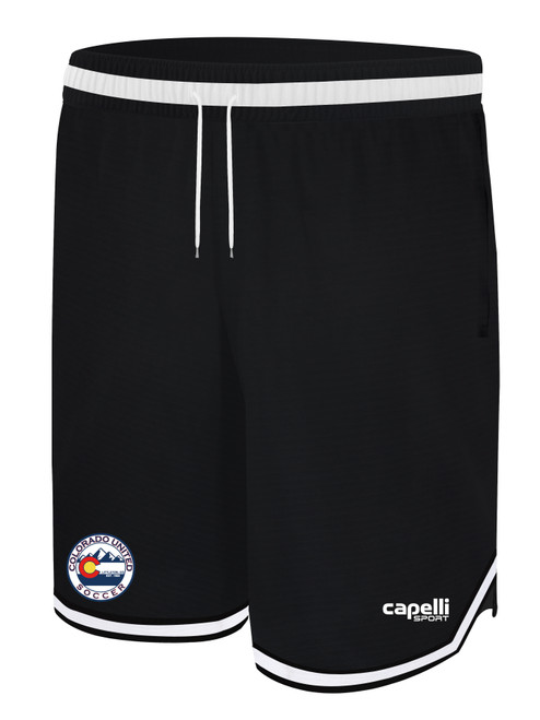 COLORADO UNITED HOOP SHORTS BLACK WHITE