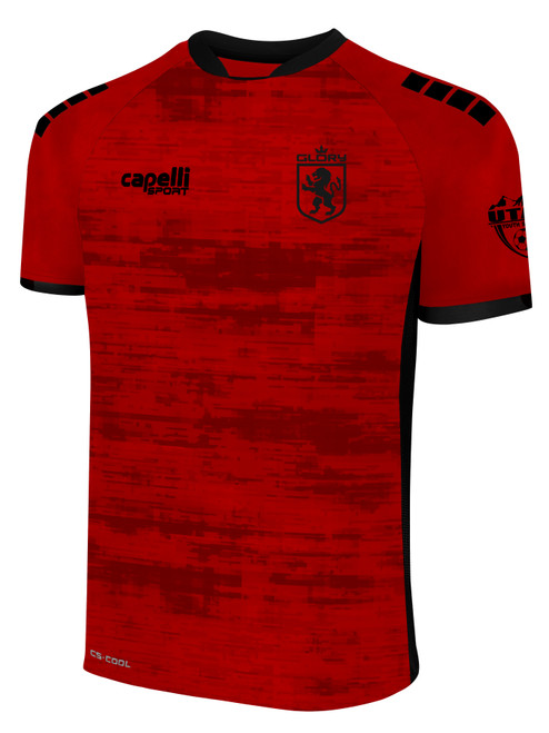 UTAH GLORY MADISON II BLUR JERSEY RED BLACK -KIT