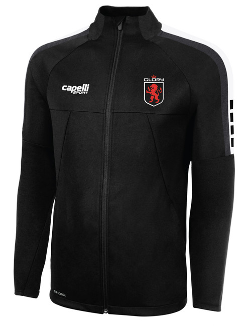 UTAH GLORY MADISON TRAINING JACKET BLACK WHITE