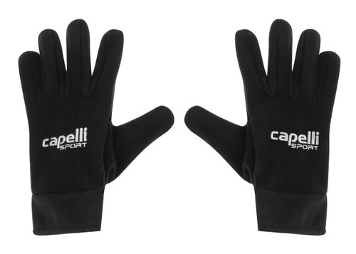 PARADISE SC CAPELLI SPORT FLEECE FIELD   GLOVE BLACK WHITE