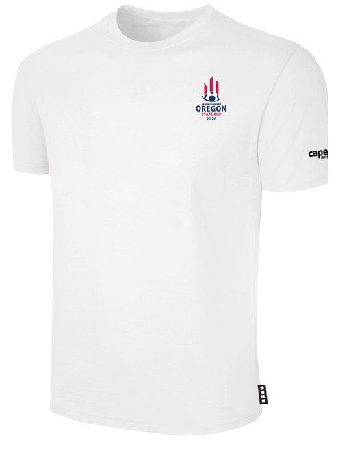OREGON YSA STATE ODP BASICS COTTON SHORTS SLEEVE T-SHIRT CREST LEFT CHEST WHITE BLACK