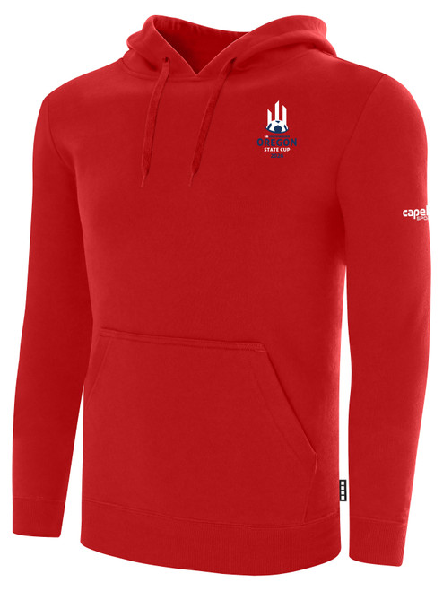 OREGON YSA STATE ODP BASICS PULLOVER FLEECE HOODIE CREST LEFT CHEST RED WHITE
