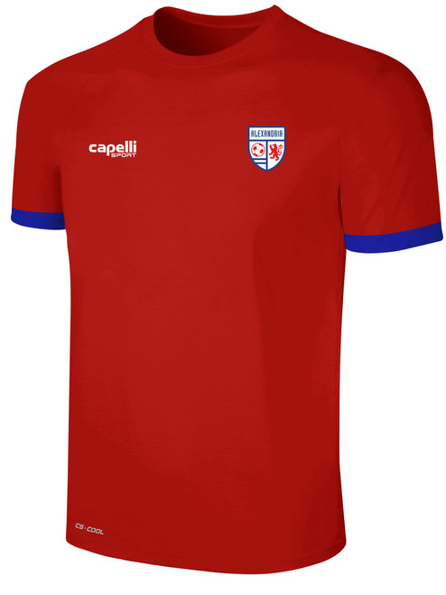 ALEXANDRIA SA ACADEMY BASICS II TRAINING  JERSEY RED WHITE ROYAL BLUE -KIT