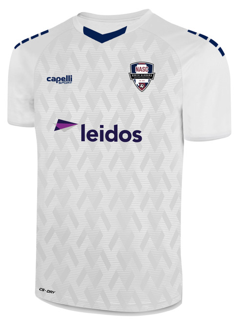 NORTH ALABAMA SC LENOX II JERSEY WHITE NAVY -KIT