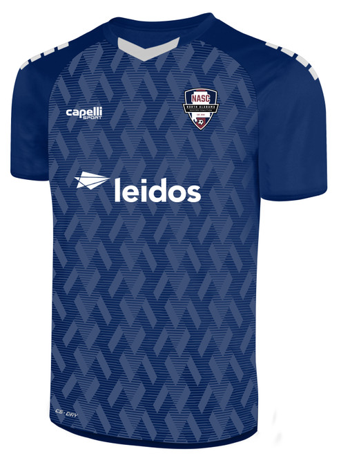 NORTH ALABAMA SC LENOX II JERSEY NAVY WHITE -KIT