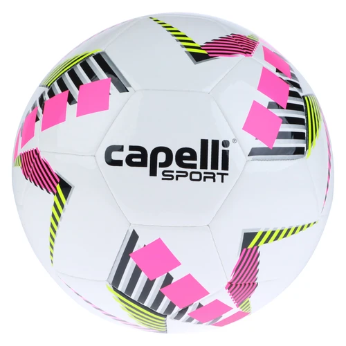 COLD SPRING HARBOR  STAR CUBES TEAM MACHINE STITCHED SOCCER BALL NEON PINK NEON LIME METALLIC SILVER BLACK