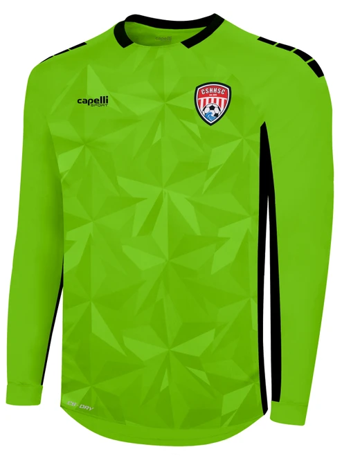 COLD SPRING HARBOR  PITCH STAR LONG SLEEVE GOALKEEPER JERSEY NEON GREEN BLACK