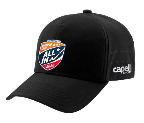 USA FIELD HOCKEY WORLD CUP TEAM ACTIVE CAP BLACK