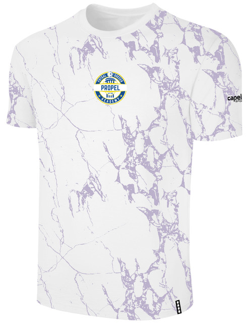 PROPEL FUTSAL SA LIFESTYLE MARBLE TEE WHITE SOFT LAVENDER