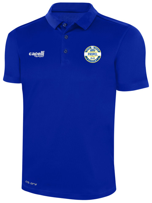 PROPEL FUTSAL SA CLASSIC POLY POLO ROYAL BLUE WHITE