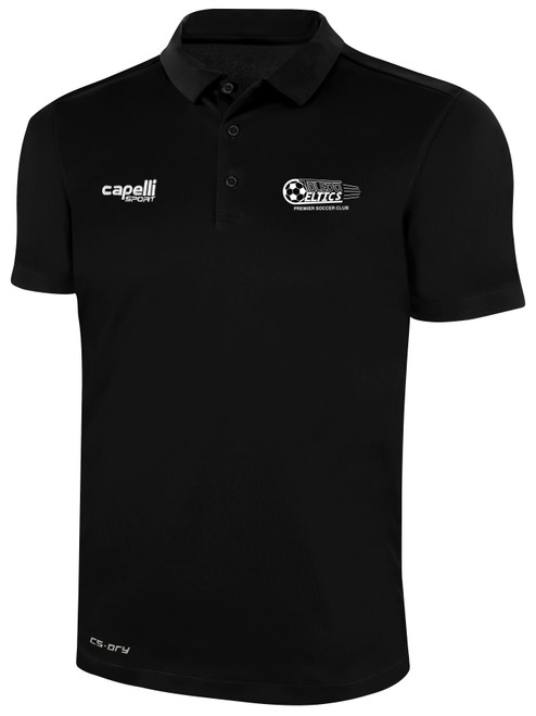 TOLEDO CELTIC CLASSIC POLY POLO BLACK WHITE