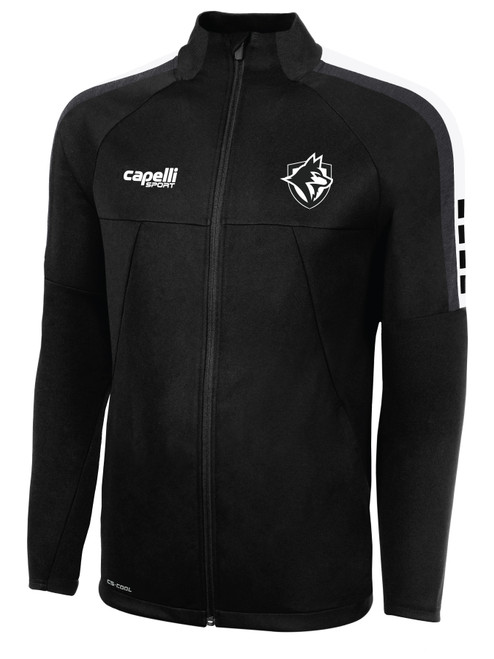 DIABLO VALLEY MADISON TRAINING JACKET BLACK WHITE