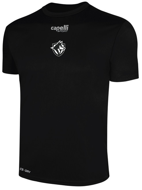 DIABLO VALLEY BASICS CREW NECK POLY TEE BLACK