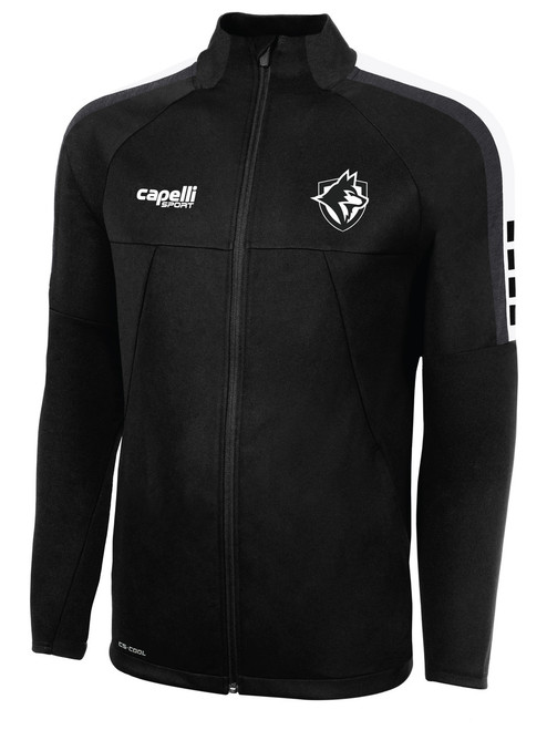 THE WOLVES FC MADISON TRAINING JACKET BLACK WHITE