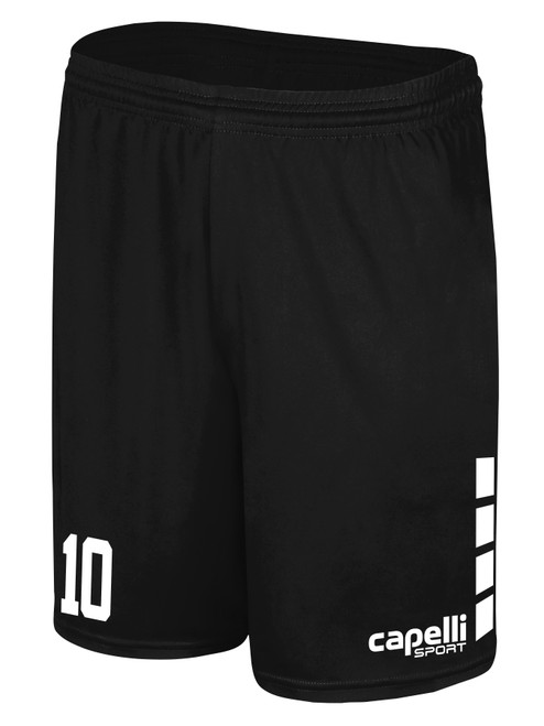 HUNTER SC TEAM SHORTS BLACK WHITE