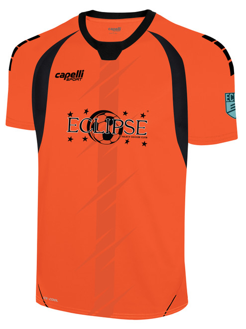 ECLIPSE SELECT SC  - ECNL -  LINCOLN BOLT SHORT SLEEVE GOALKEEPER JERSEY NCAA ORANGE