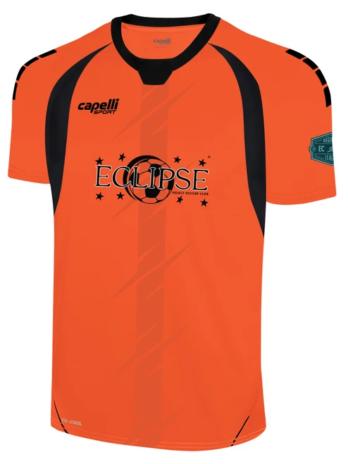 ECLIPSE SELECT SC - ECNL-RL -   LINCOLN   BOLT SHORT SLEEVE GOALKEEPER JERSEY NCAA ORANGE